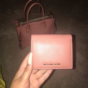 Michael Kors Small Antique Rose Wallet!